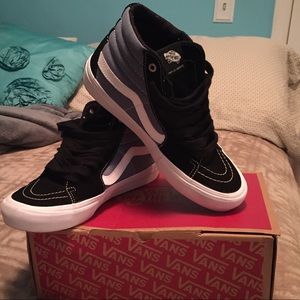 Vans Pro Blue And Black High Tops